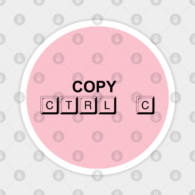 Copy Control C Twin Design Magnet by PeppermintClover